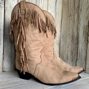 Vintage Acme Fringe Cowboy Boots